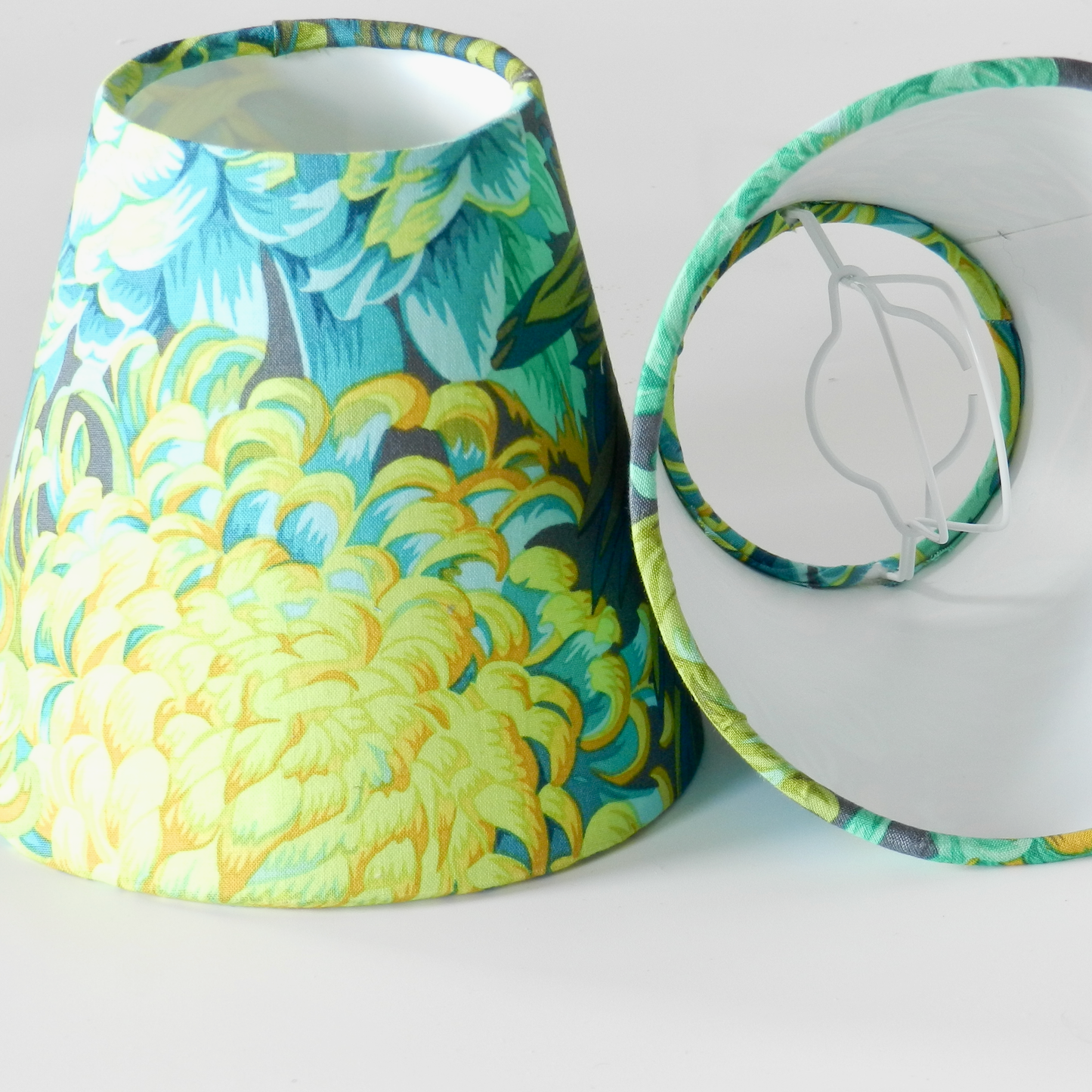 Handmade Green Chrysanthemum Candle Clip Lampshade
