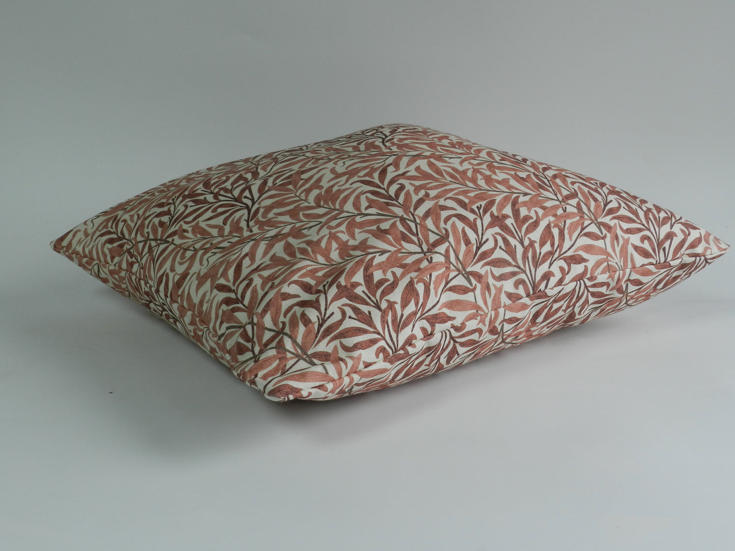 Rust Red William Morris "Willow Bough" Design Cushion Cover | Botanical Throw Pillow Cushion Cover
