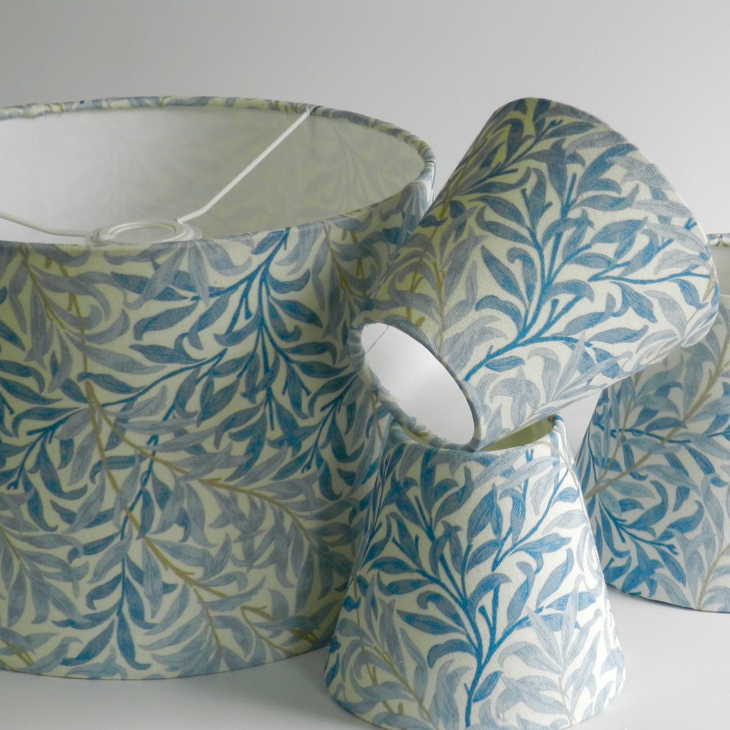 William Morris Lampshade: Willow Bough in Azure Blue
