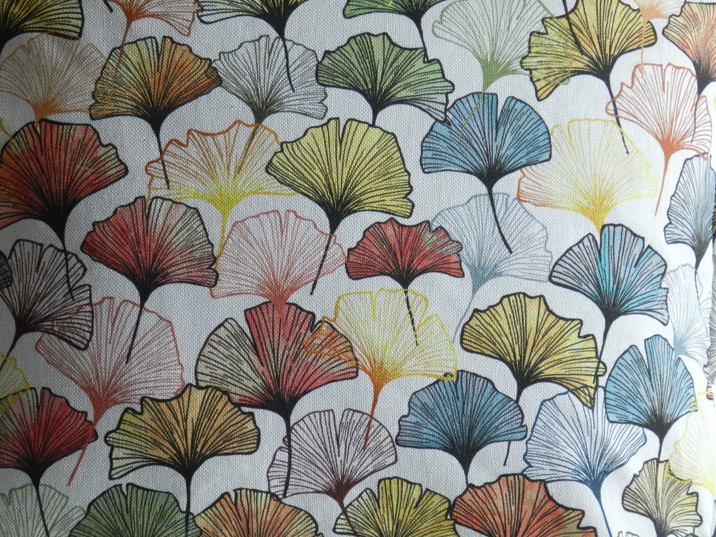 Gingko Leaf Design Throw Cushion | Insert Optional