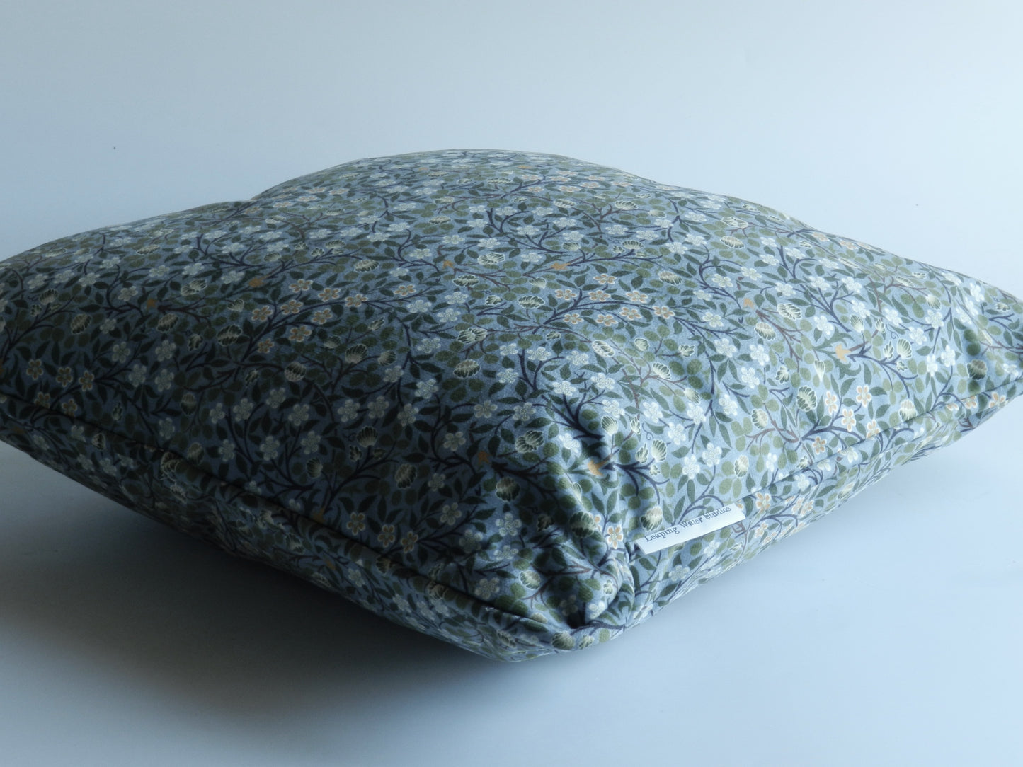 Velvet Floral Cushion Cover | William Morris Clover Mural | Delicate Flower Cushion | Throw Cushion