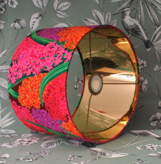 Handmade Floral Lampshade Vibrant Hyacinths