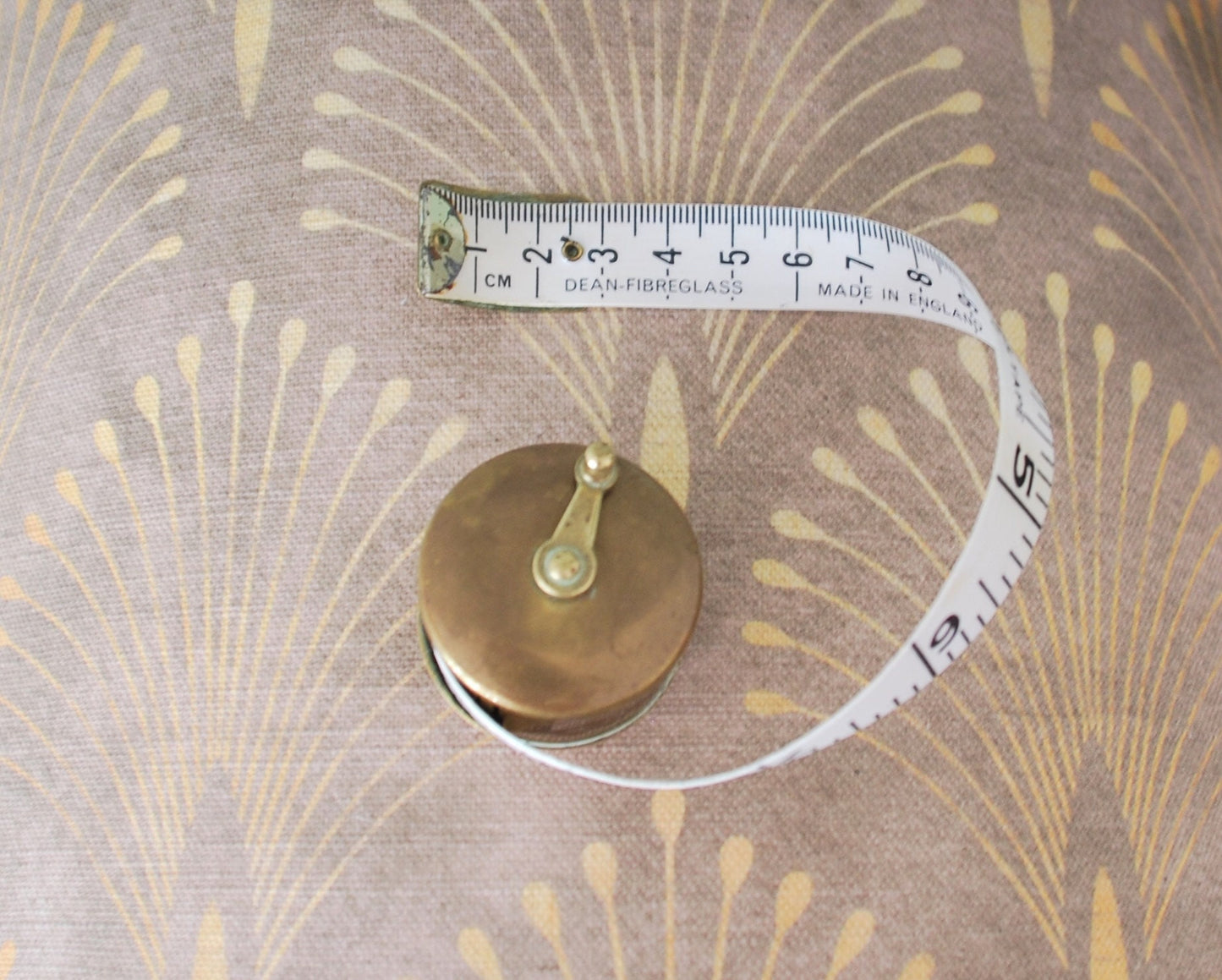 Handmade Art Deco Lampshade Gold Plume