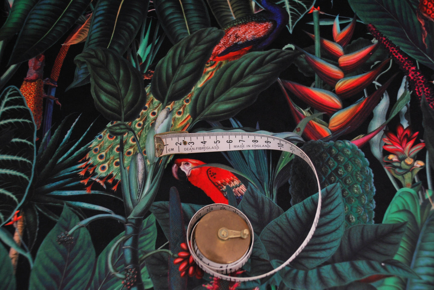 Handmade Velvet Lampshade Tropical Rainforest