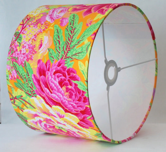 Handmade Yellow Floral Lampshade Kaffe Fassett Collective