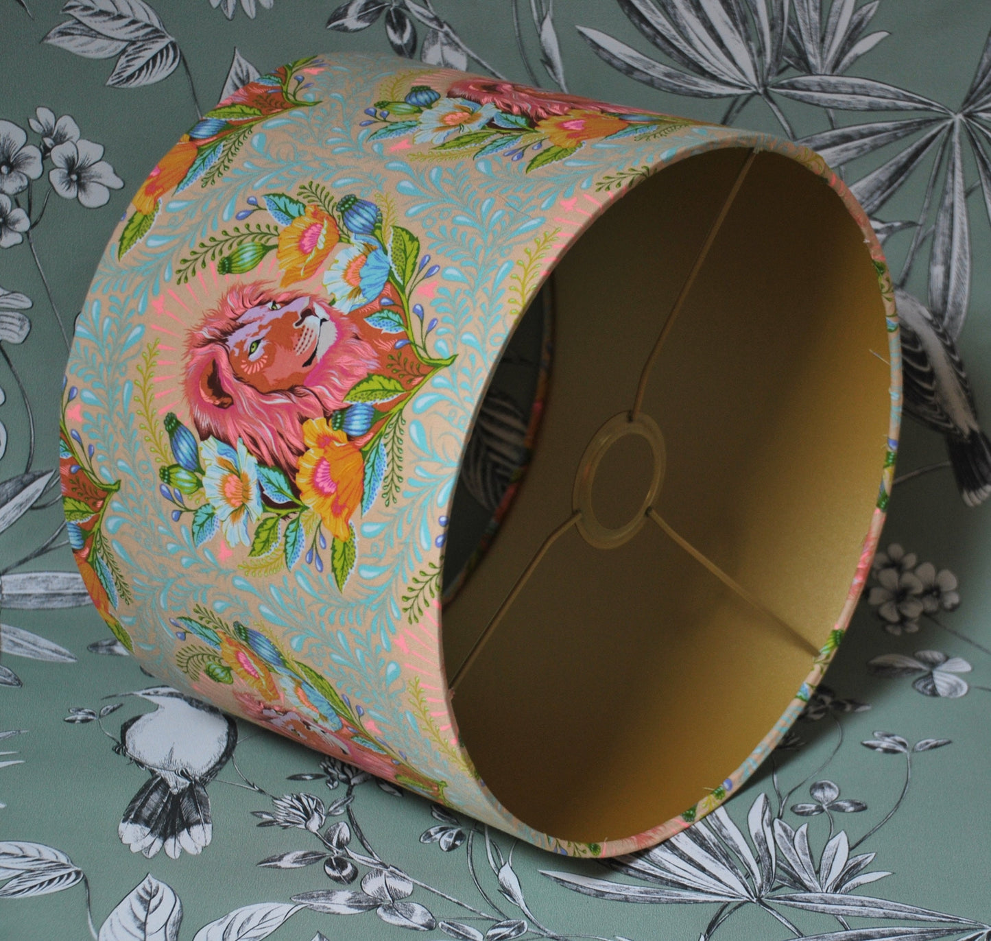Handmade Whimsical Lion Lampshade
