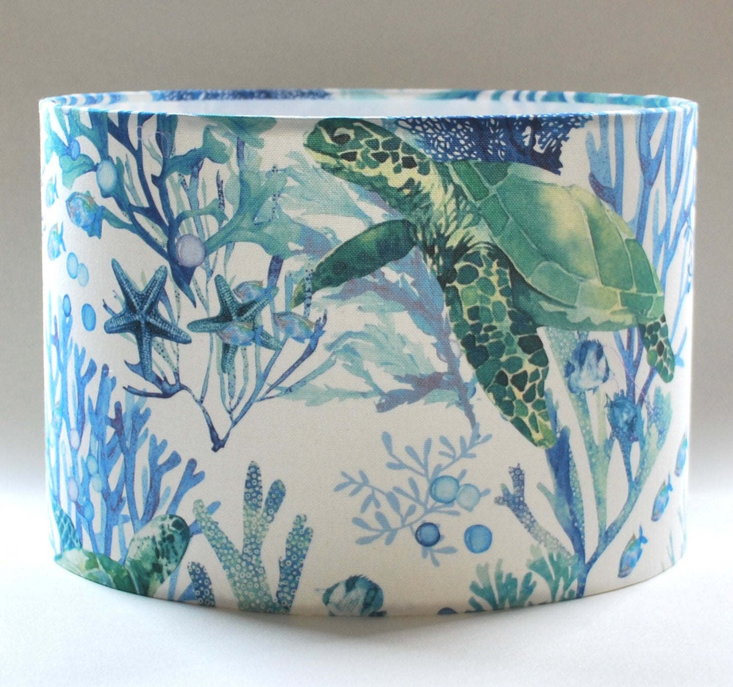 Handmade Under the Sea with Turtles Lampshade