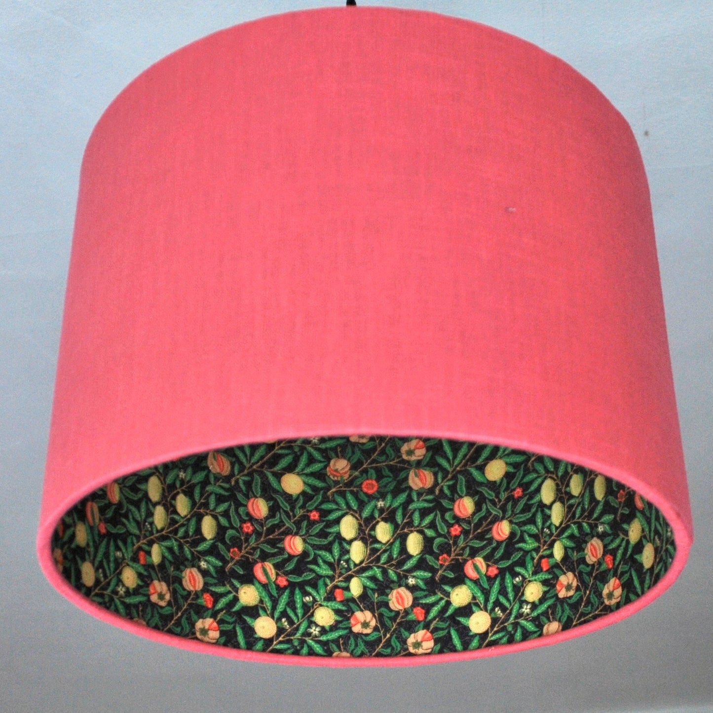 Handmade Double Sided Lampshade Rose Linen and William Morris