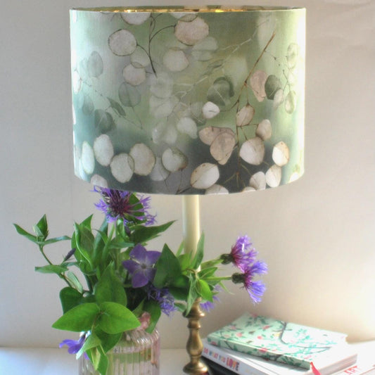 Handmade Floral Lampshade Lunaria/Honesty