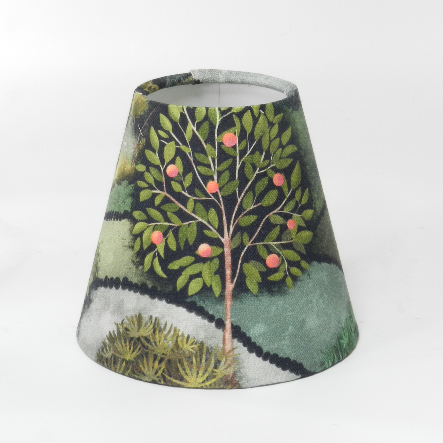 Green Apple Trees Candle Clip Lampshade  Country Views Decor. Chandelier Shade
