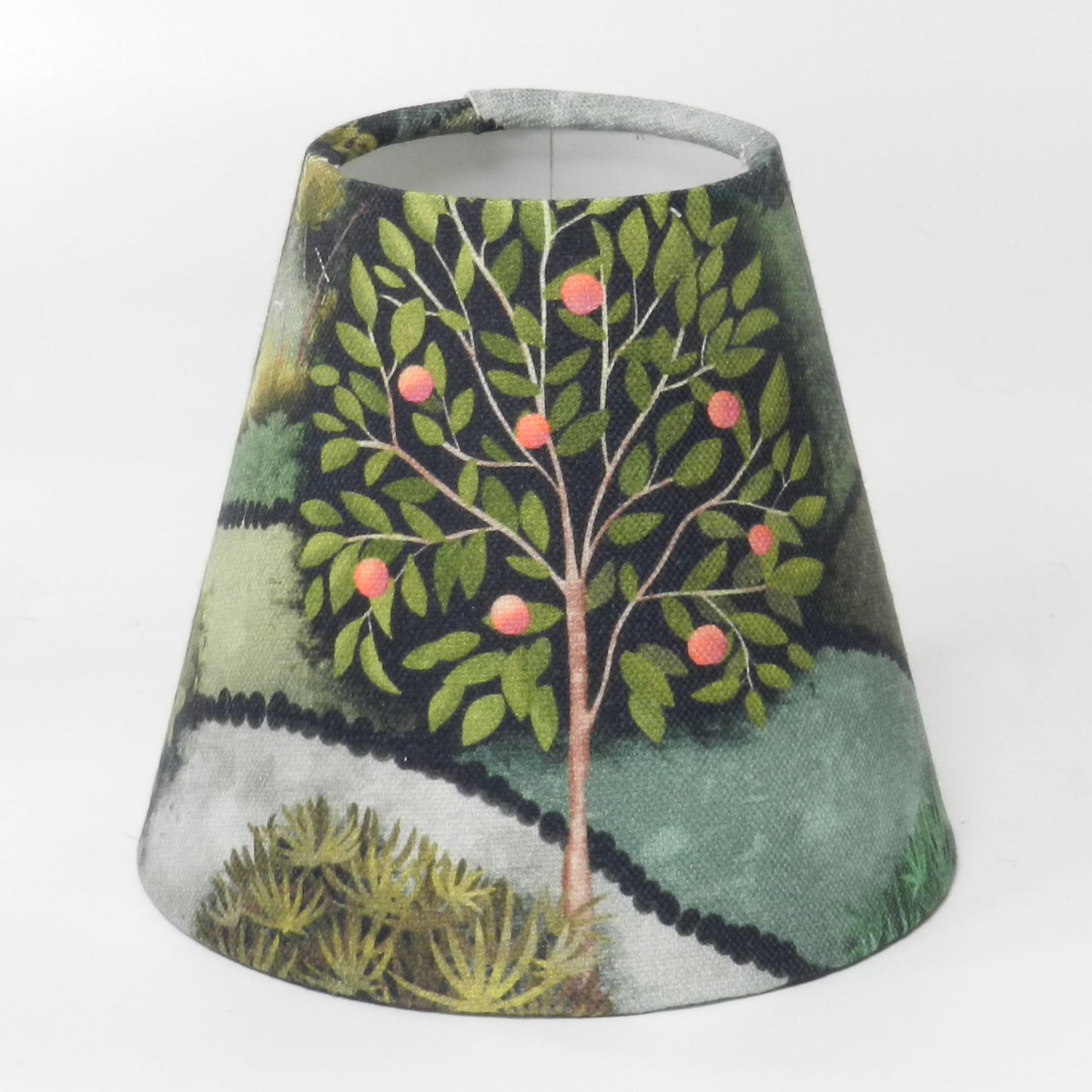 Green Apple Trees Candle Clip Lampshade  Country Views Decor. Chandelier Shade
