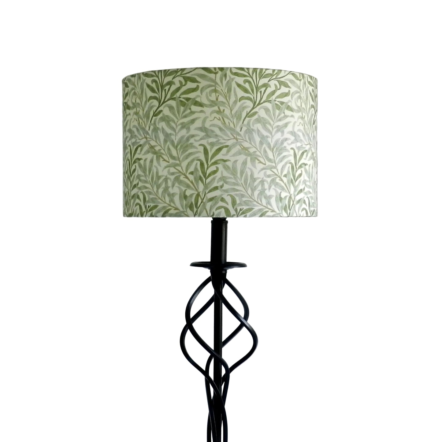 Handmade  Green William Morris Lampshade.  Sage Bough