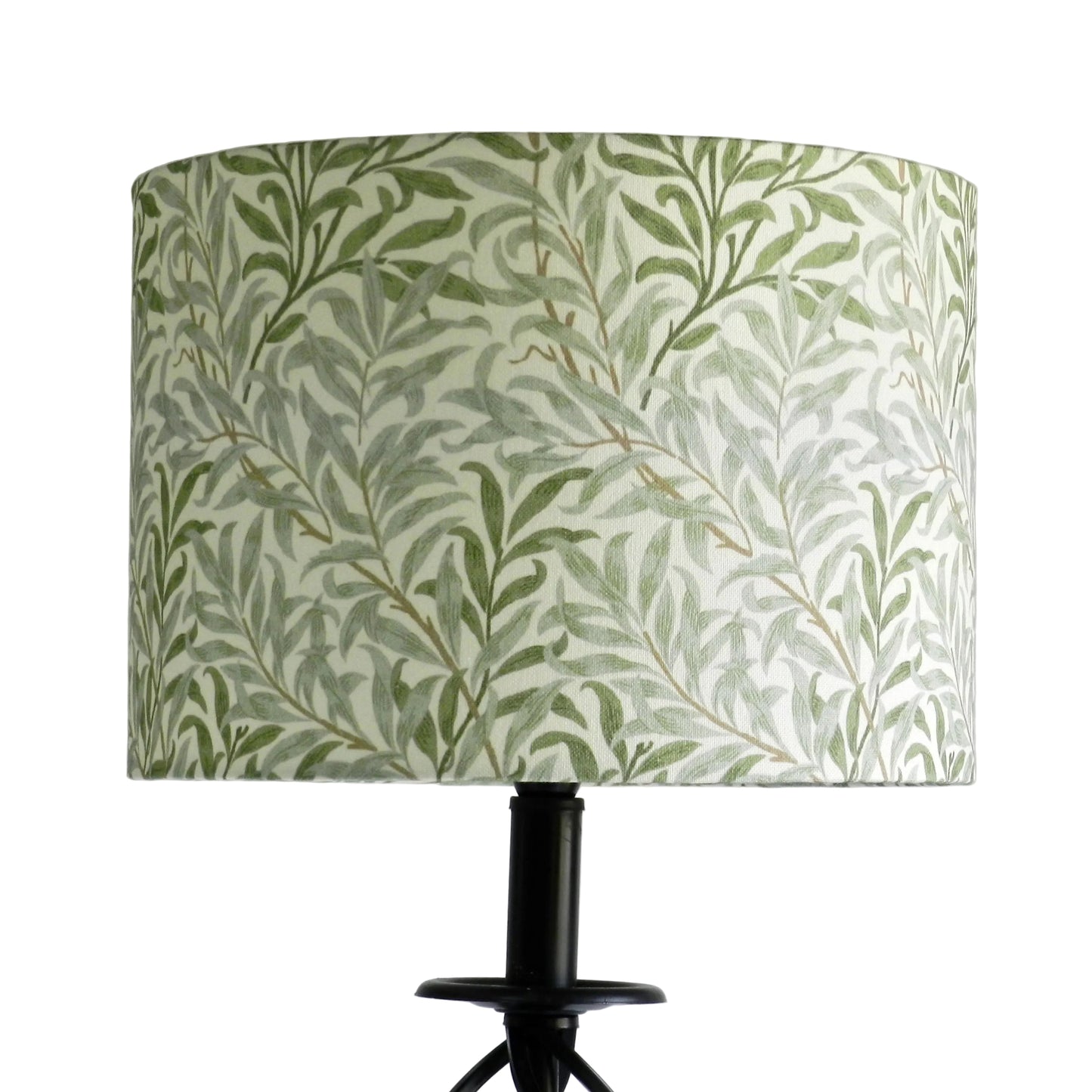 Handmade  Green William Morris Lampshade.  Sage Bough