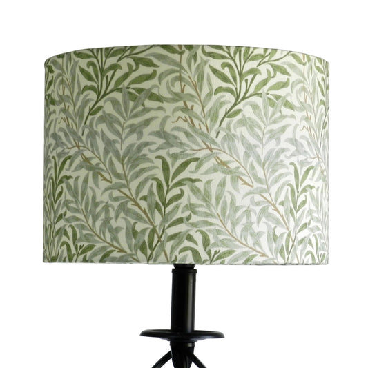 Handmade  Green William Morris Lampshade.  Sage Bough