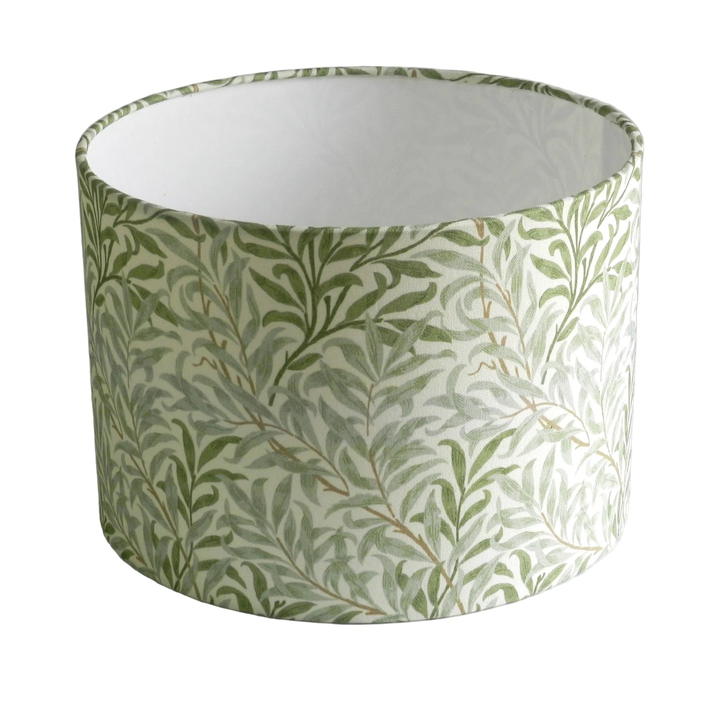 Handmade  Green William Morris Lampshade.  Sage Bough