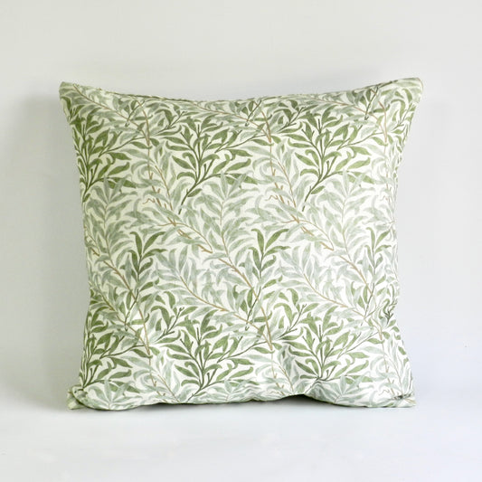 Green Sage William Morris "Willow Bough" Design Cushion Cover | Botanical Throw Pillow Cushion Cover