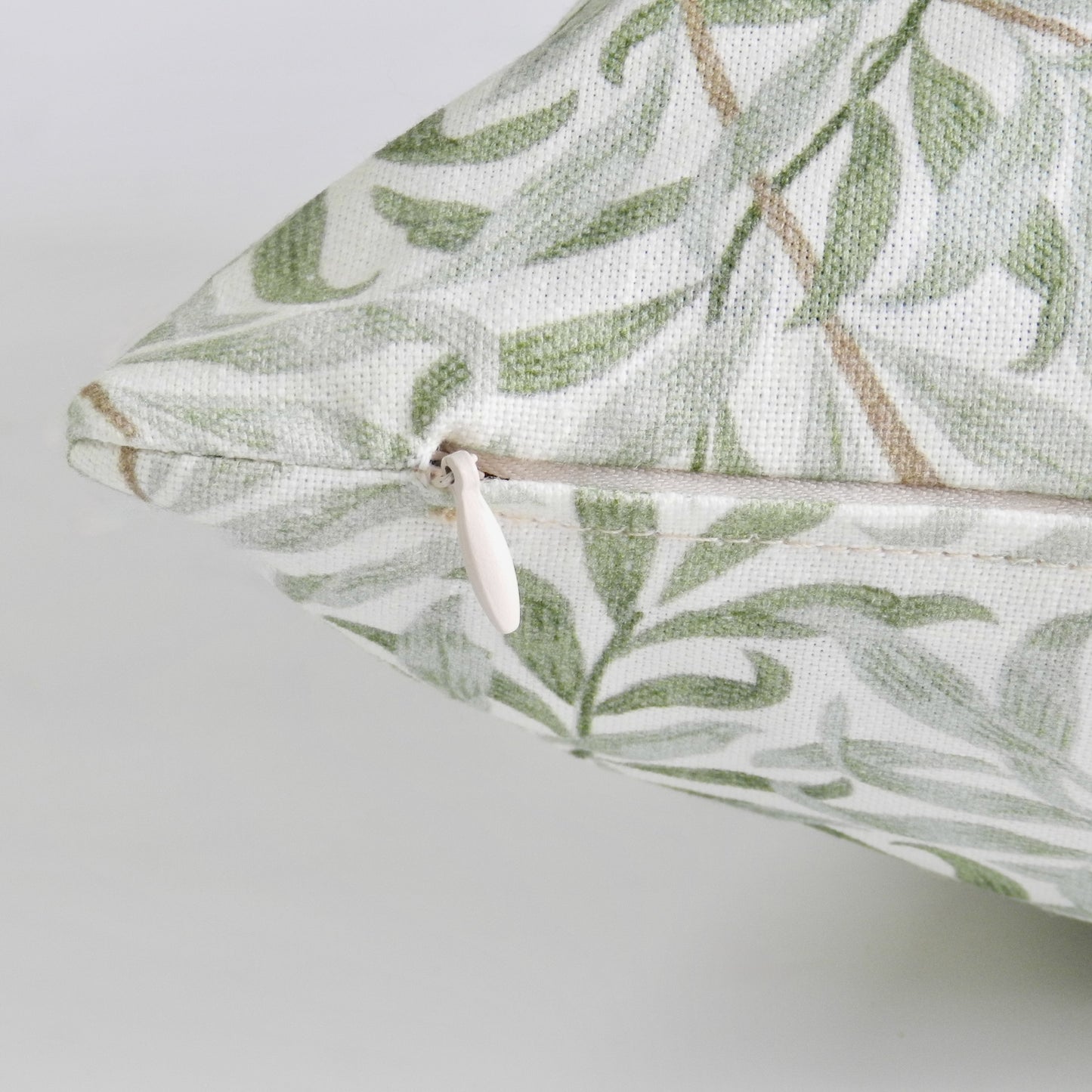 Green Sage William Morris "Willow Bough" Design Cushion Cover | Botanical Throw Pillow Cushion Cover