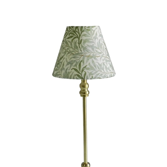 Handmade William Morris Lampshade: Sage Bough Print