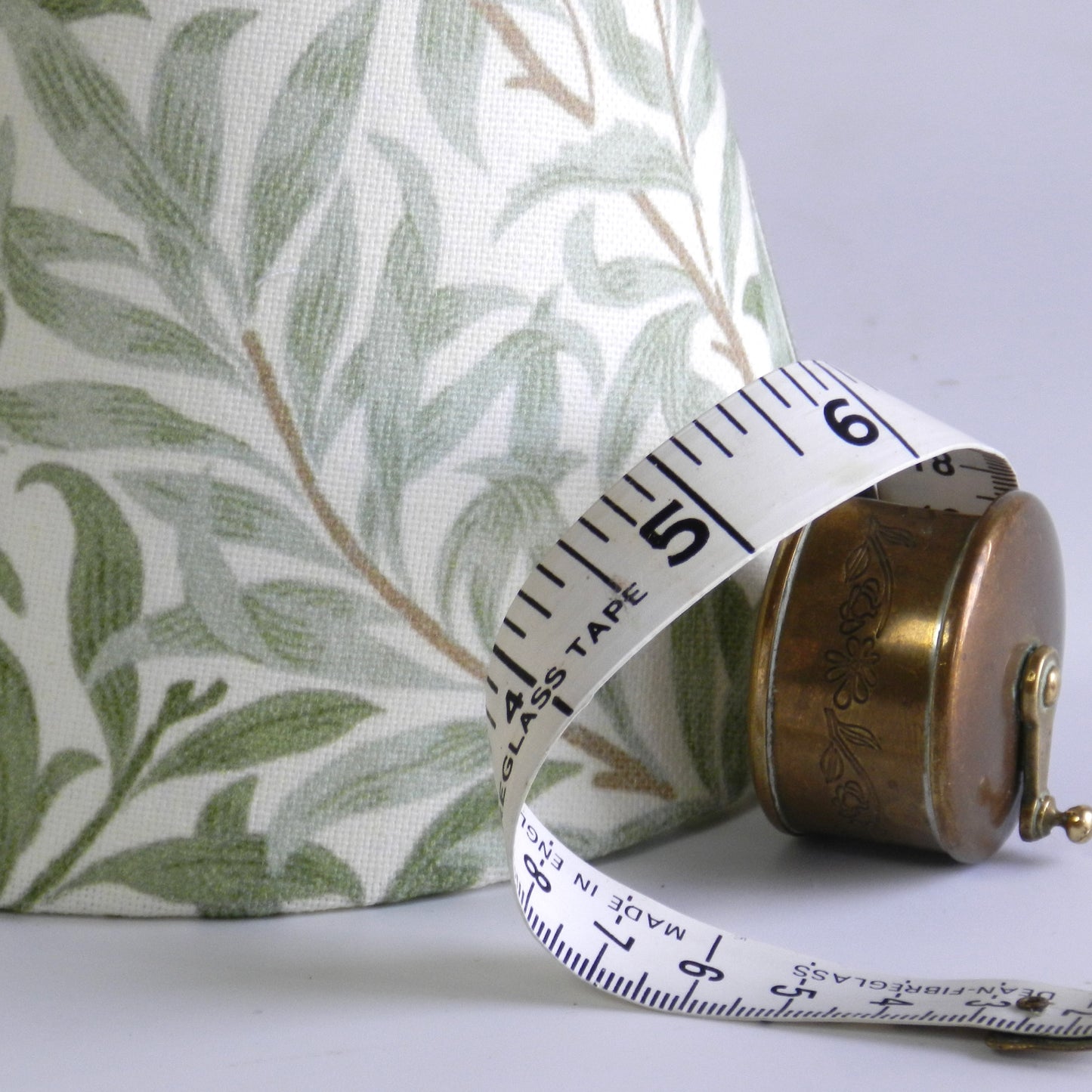 Handmade William Morris Lampshade: Sage Bough Print