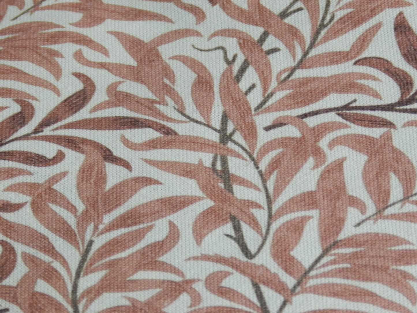 William Morris Bough Print Lampshade in Rust. Classic British Design. Drum Lampshade