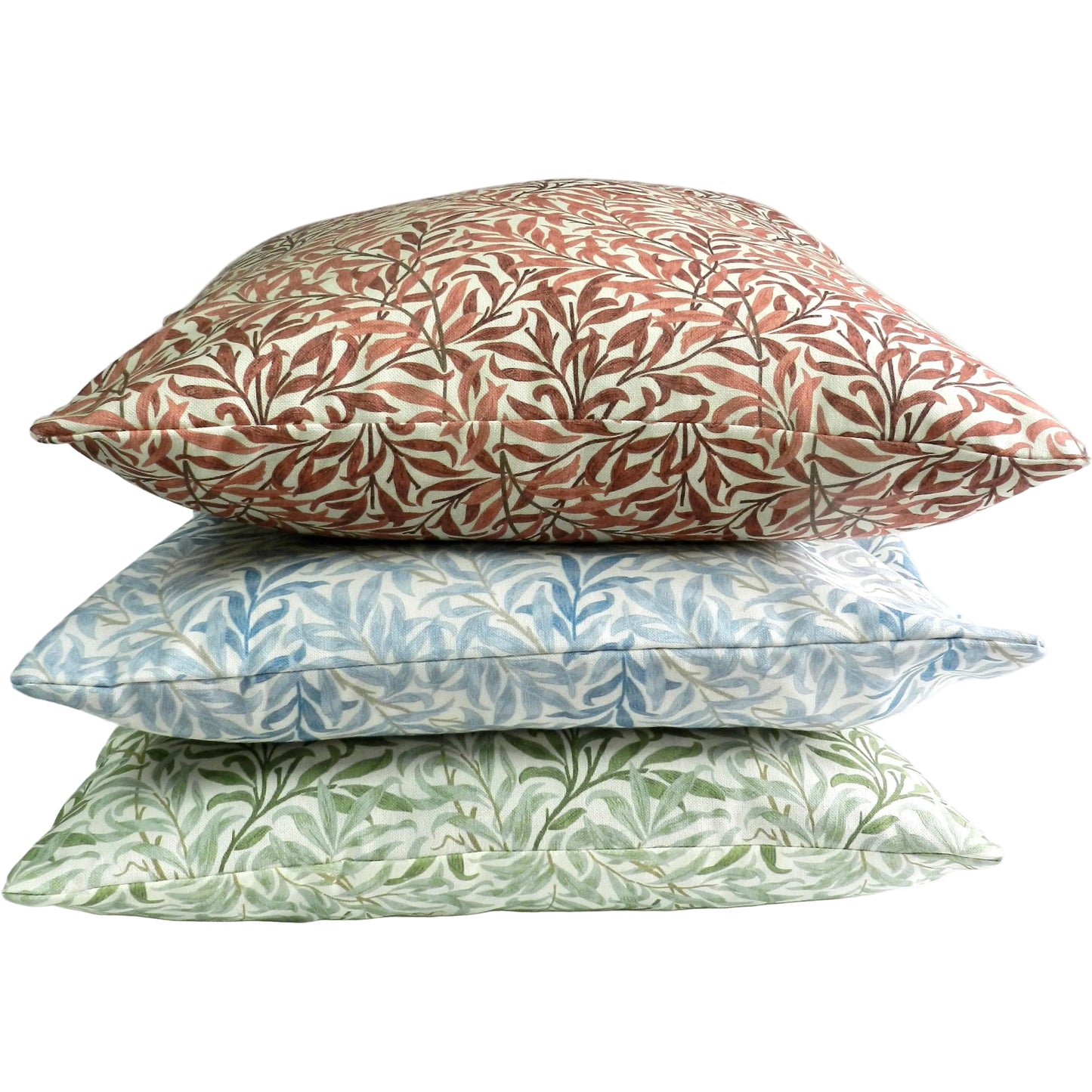 William Morris Lampshade: Willow Bough Print, Rust Cotton