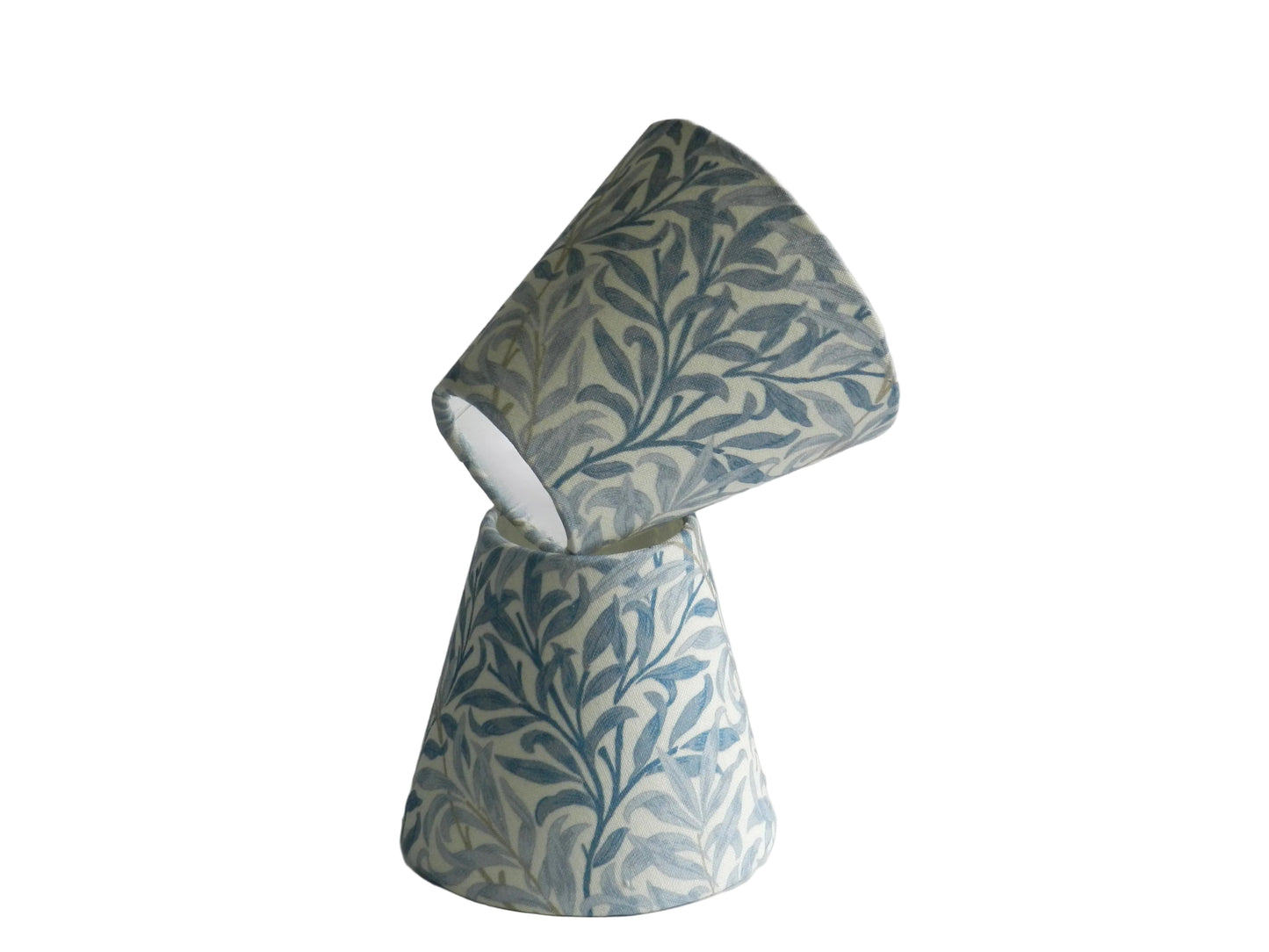William Morris Azure Bough Lampshade. Handmade Clip-On Shade for Wall Lights and Chandeliers