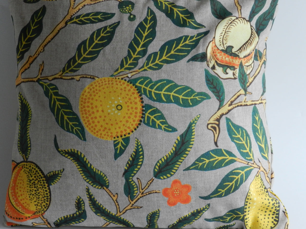 William Morris Cushion Cover: Citrus Fruits Cotton Cushion Cover
