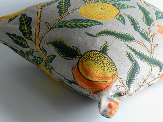 William Morris Cushion Cover: Citrus Fruits Cotton Cushion Cover