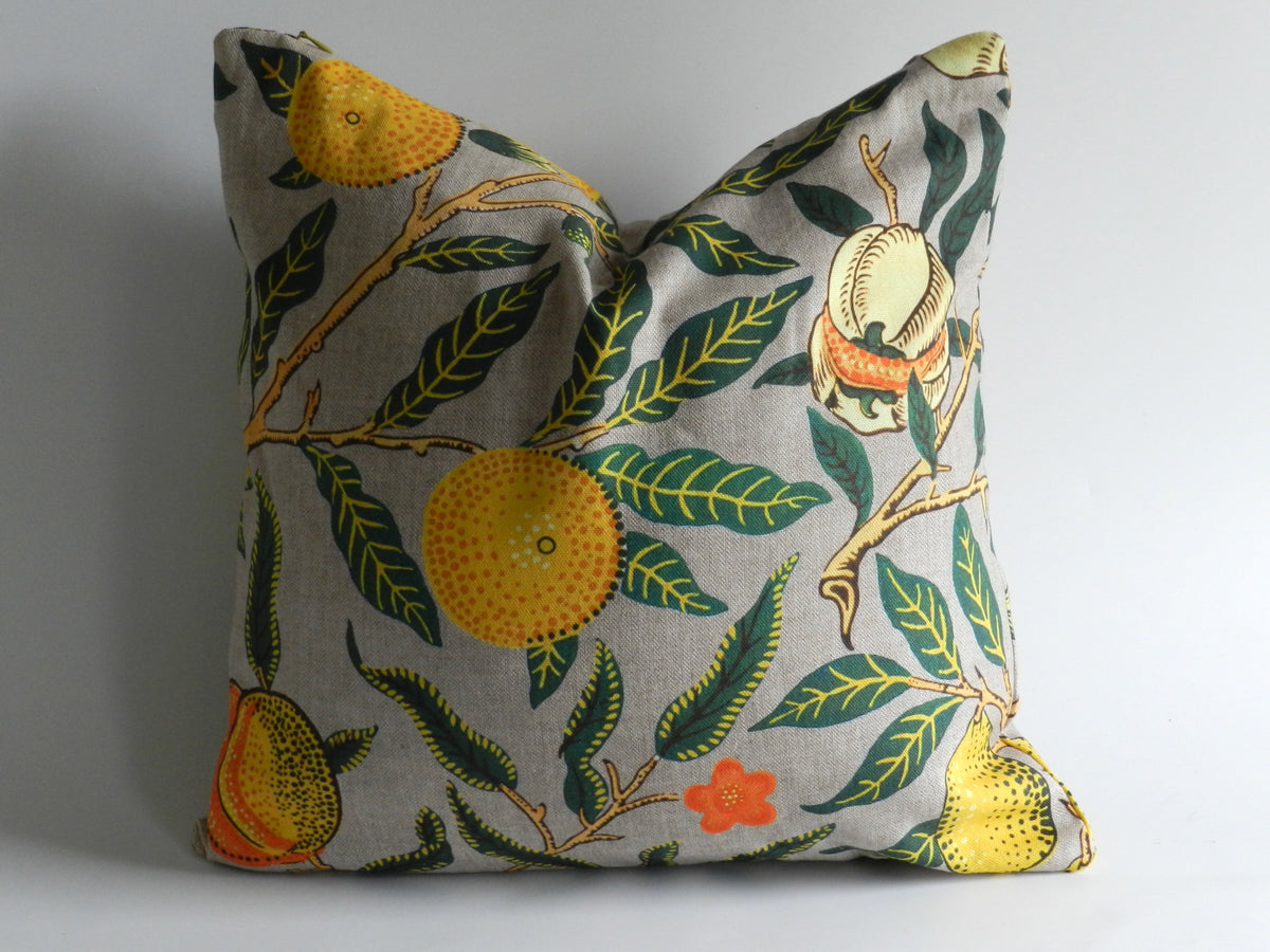 William Morris Cushion Cover: Citrus Fruits Cotton Cushion Cover