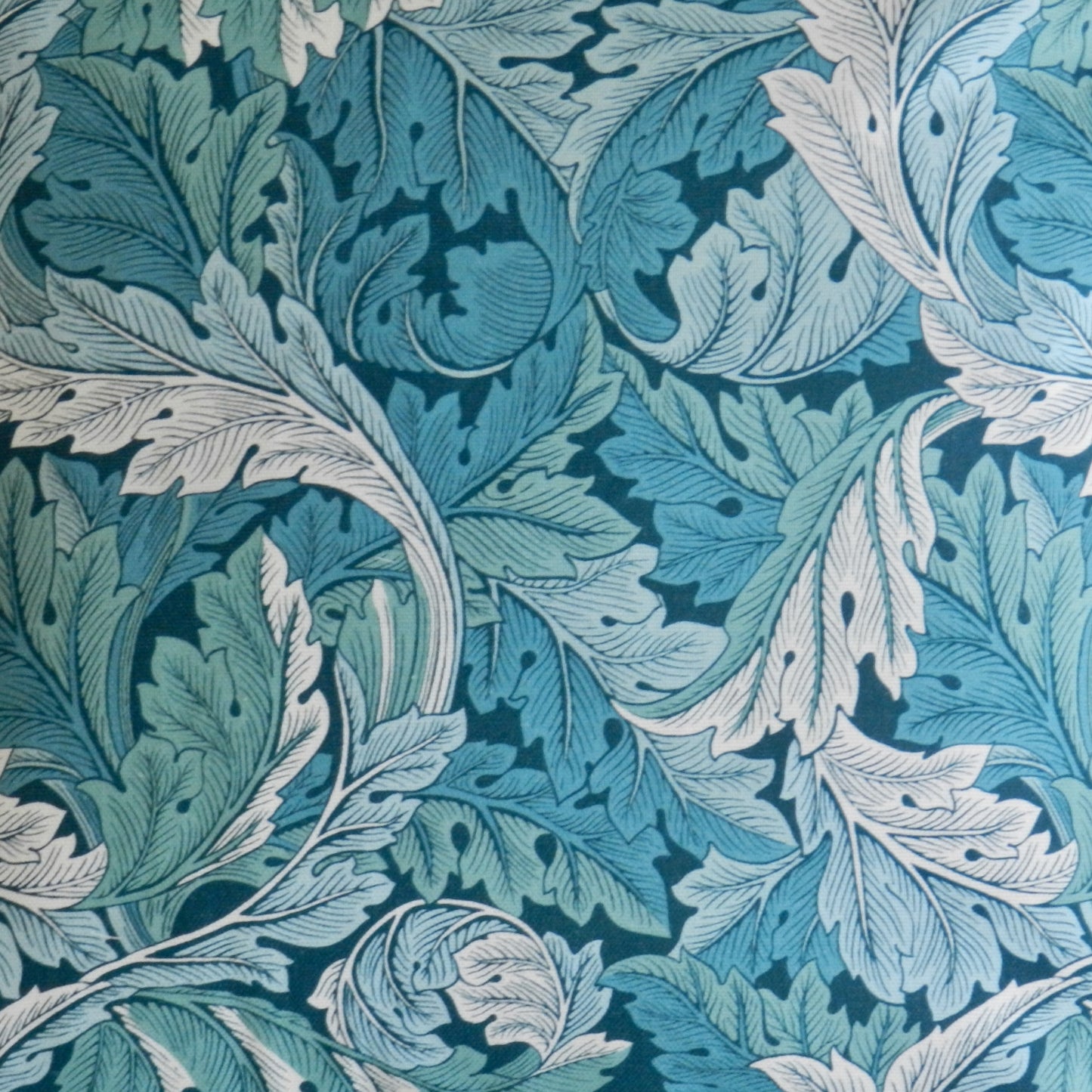 Blue William Morris Acanthus Design Cushion Cover | Botanical Throw Pillow Cushion Cover | Handmade Botanical Cushion Cover | Piped Cushion
