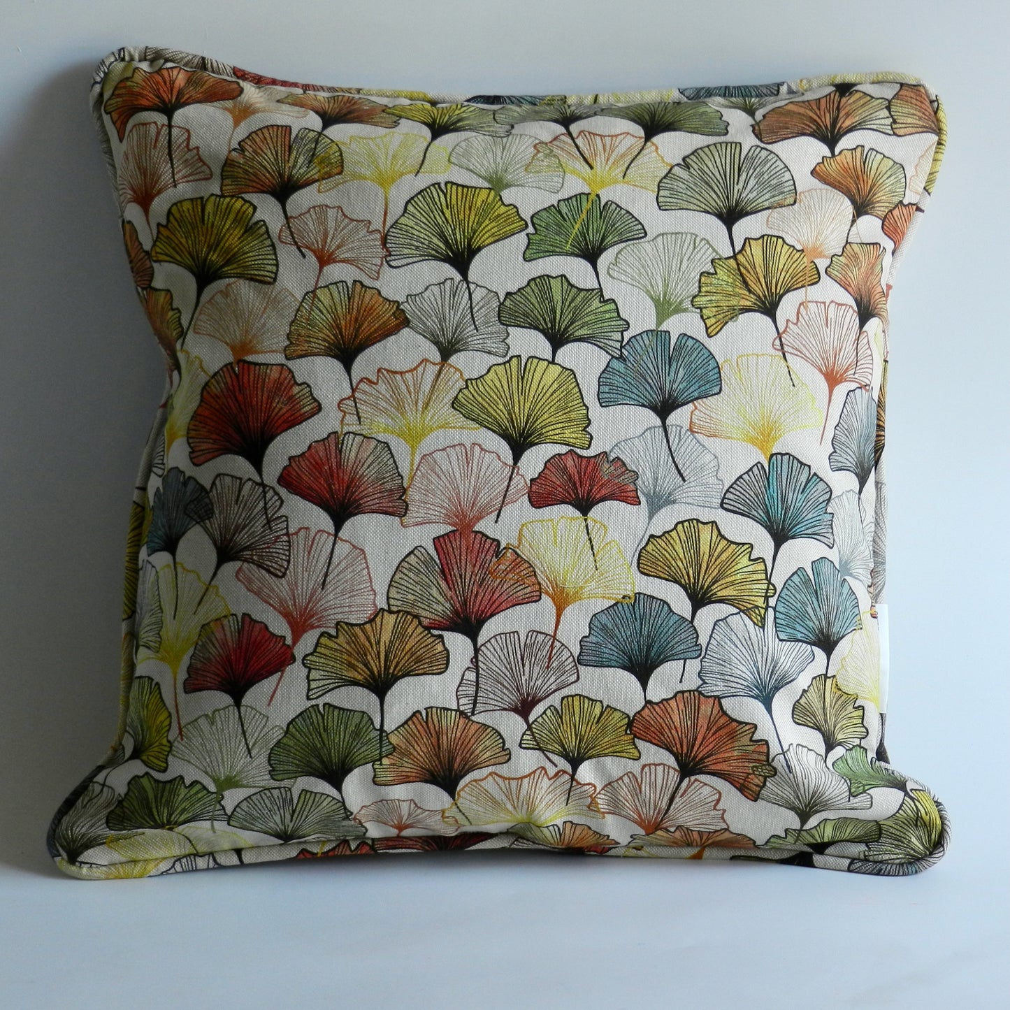 Gingko Leaf Design Throw Cushion | Insert Optional