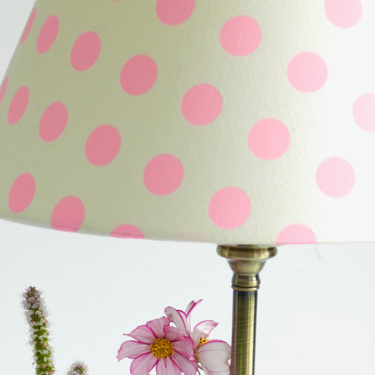Tula Pink Neon Polkadot Lampshade: Funky Statement Lighting