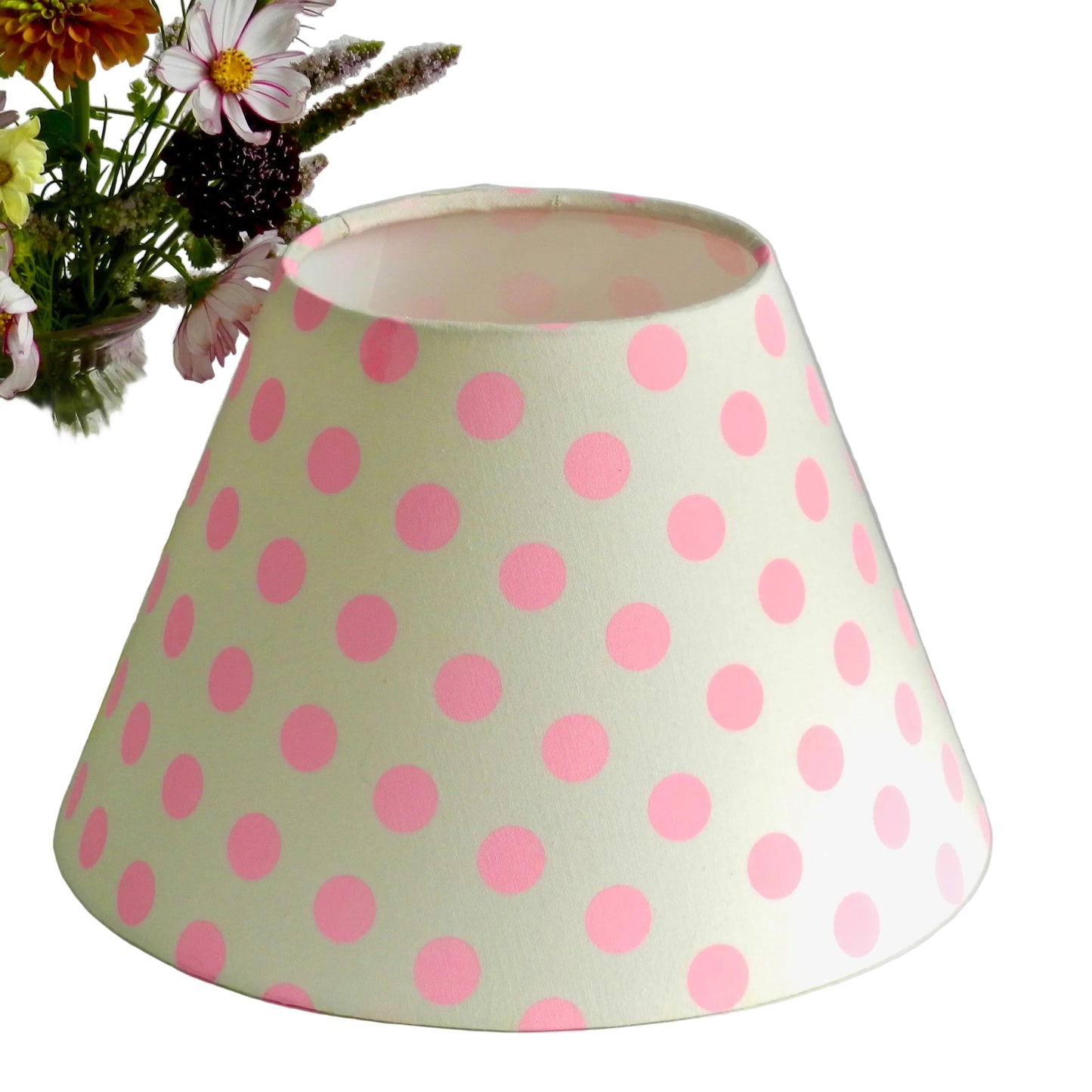 Tula Pink Neon Polkadot Lampshade: Funky Statement Lighting