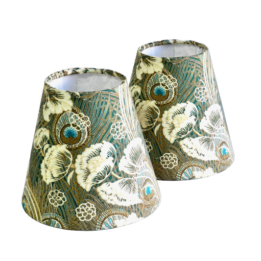 Handmade Hera Hana Liberty Fabric Candle Clip Lampshade.