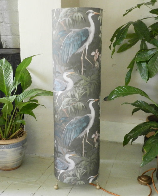 Handmade Tall  Floor Lamp.  Heron Garden Design. Statement Piece Ambient Lighting