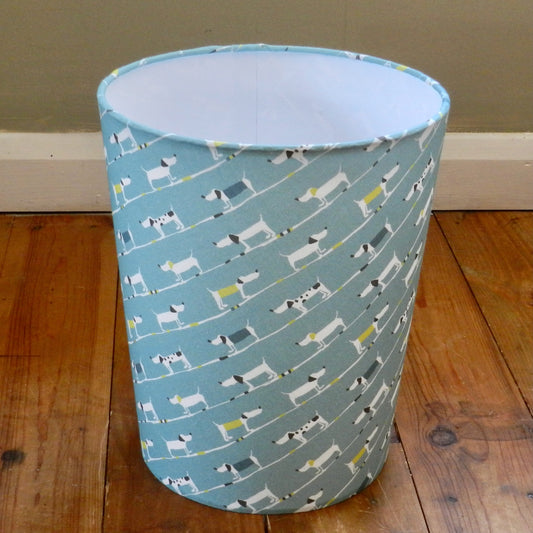 Fabric Waste Paper Bin. Dachshund Design