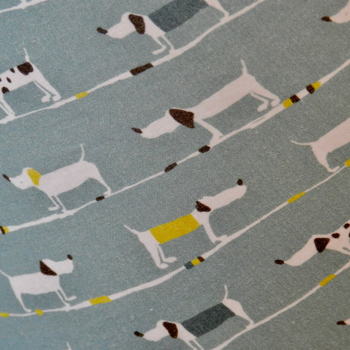Fabric Waste Paper Bin. Dachshund Design