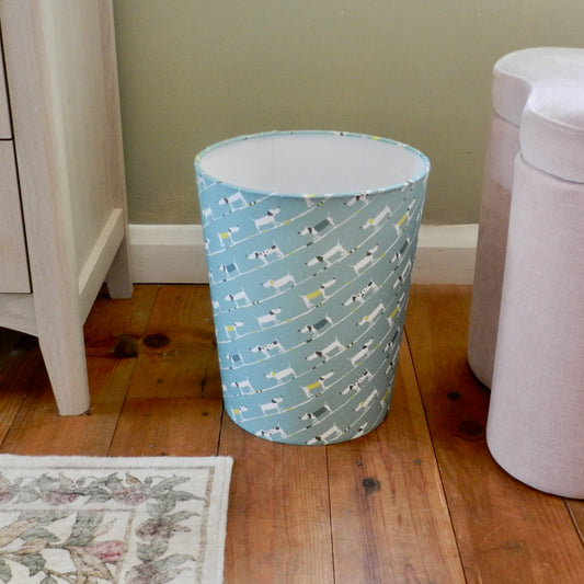 Fabric Waste Paper Bin. Dachshund Design