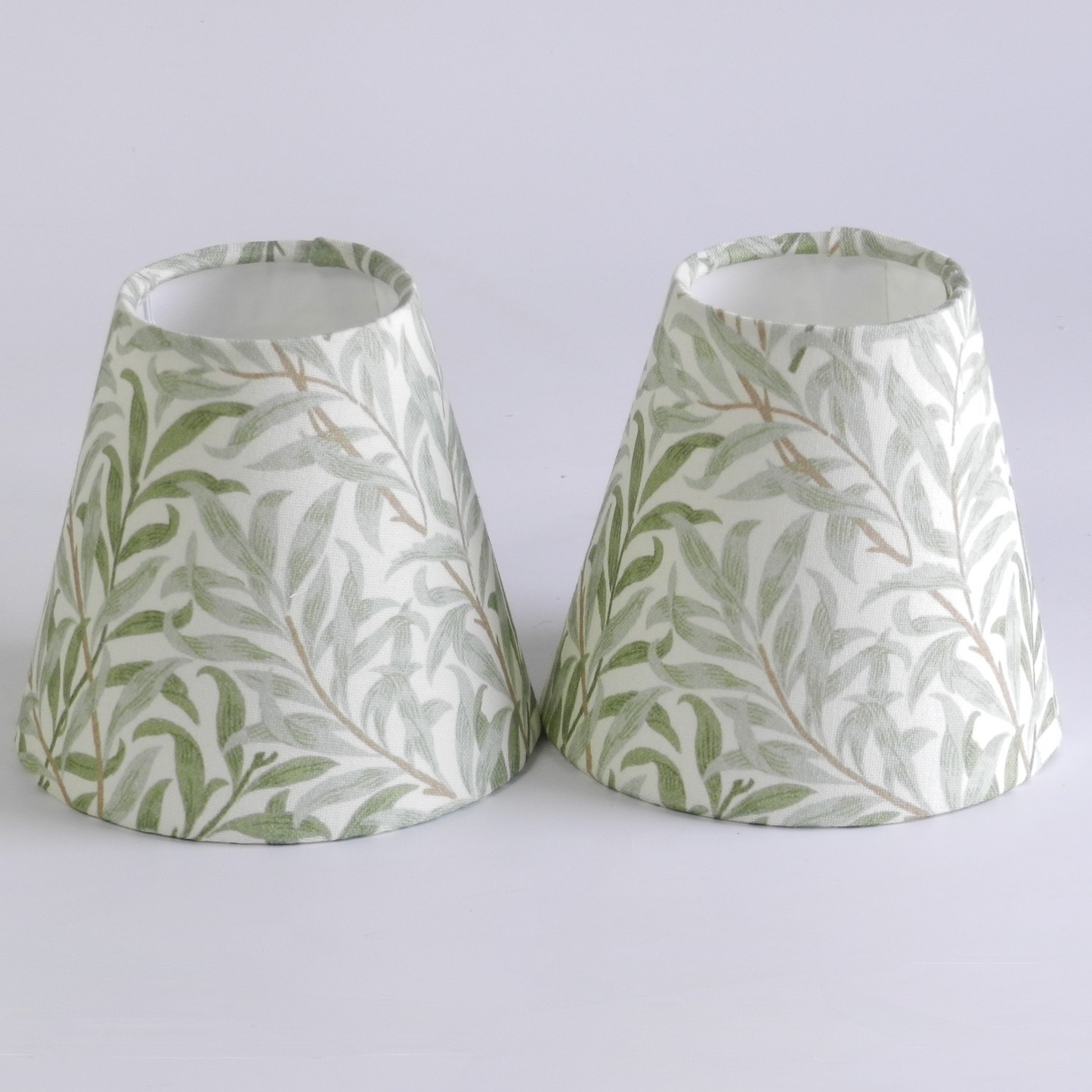 Handmade  Green William Morris Lampshade.  Sage Bough