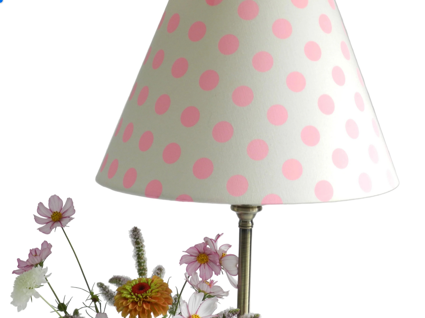 Tula Pink Neon Polkadot Lampshade: Funky Statement Lighting