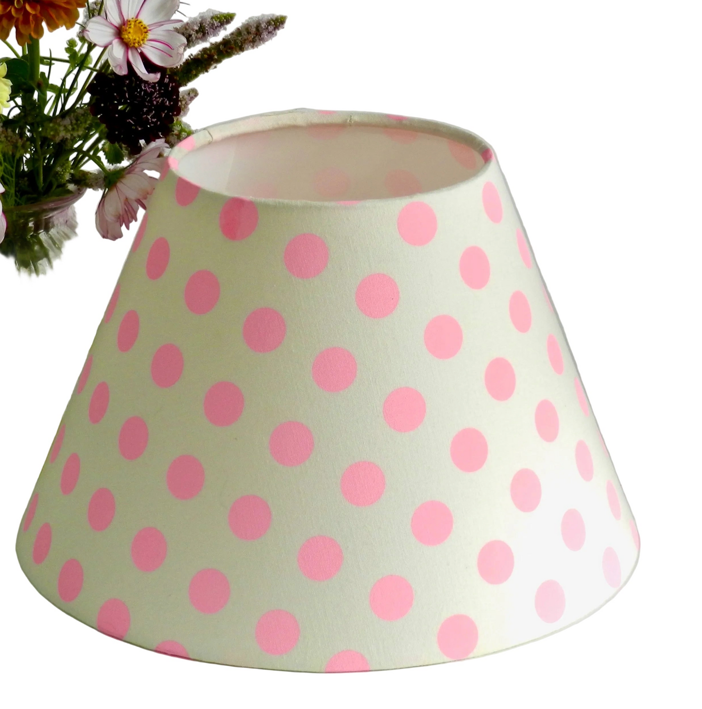 Tula Pink Neon Polkadot Lampshade: Funky Statement Lighting
