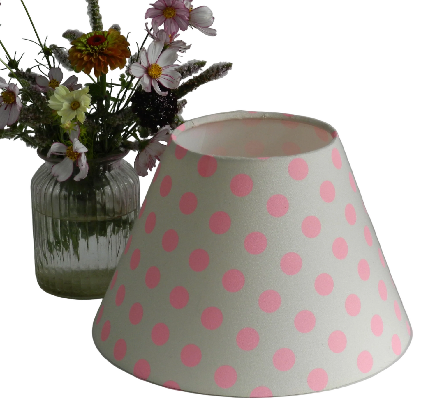 Tula Pink Neon Polkadot Lampshade: Funky Statement Lighting