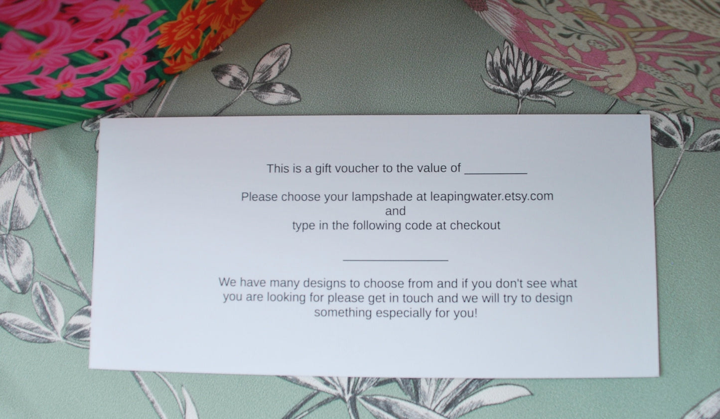 Leaping Water Gift Voucher