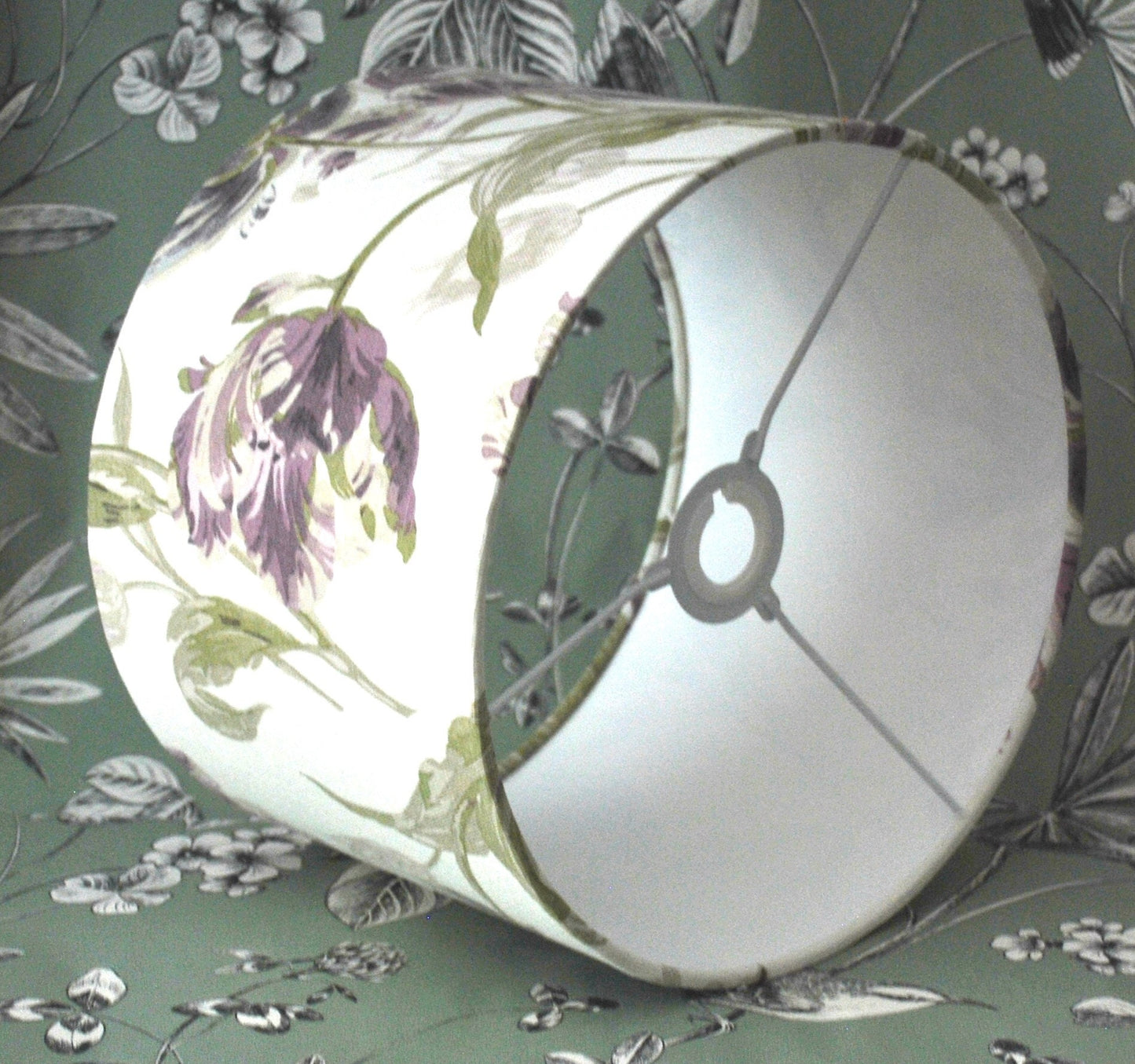 Handmade Floral Lampshade. Laura Ashley Tulips
