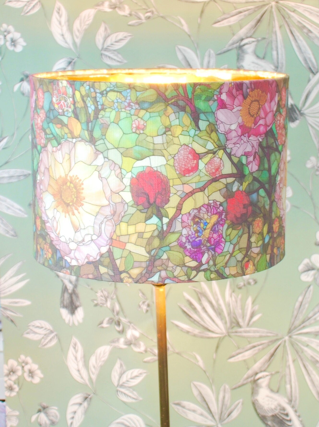 Handmade Stained Glass Design Lampshade