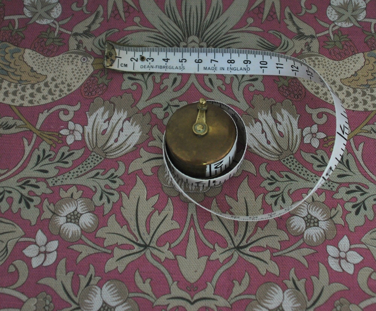 Handmade William Morris Strawberry Thief Magenta Lampshade