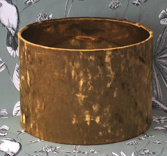 Handmade Gold  Crushed Velvet Lampshade