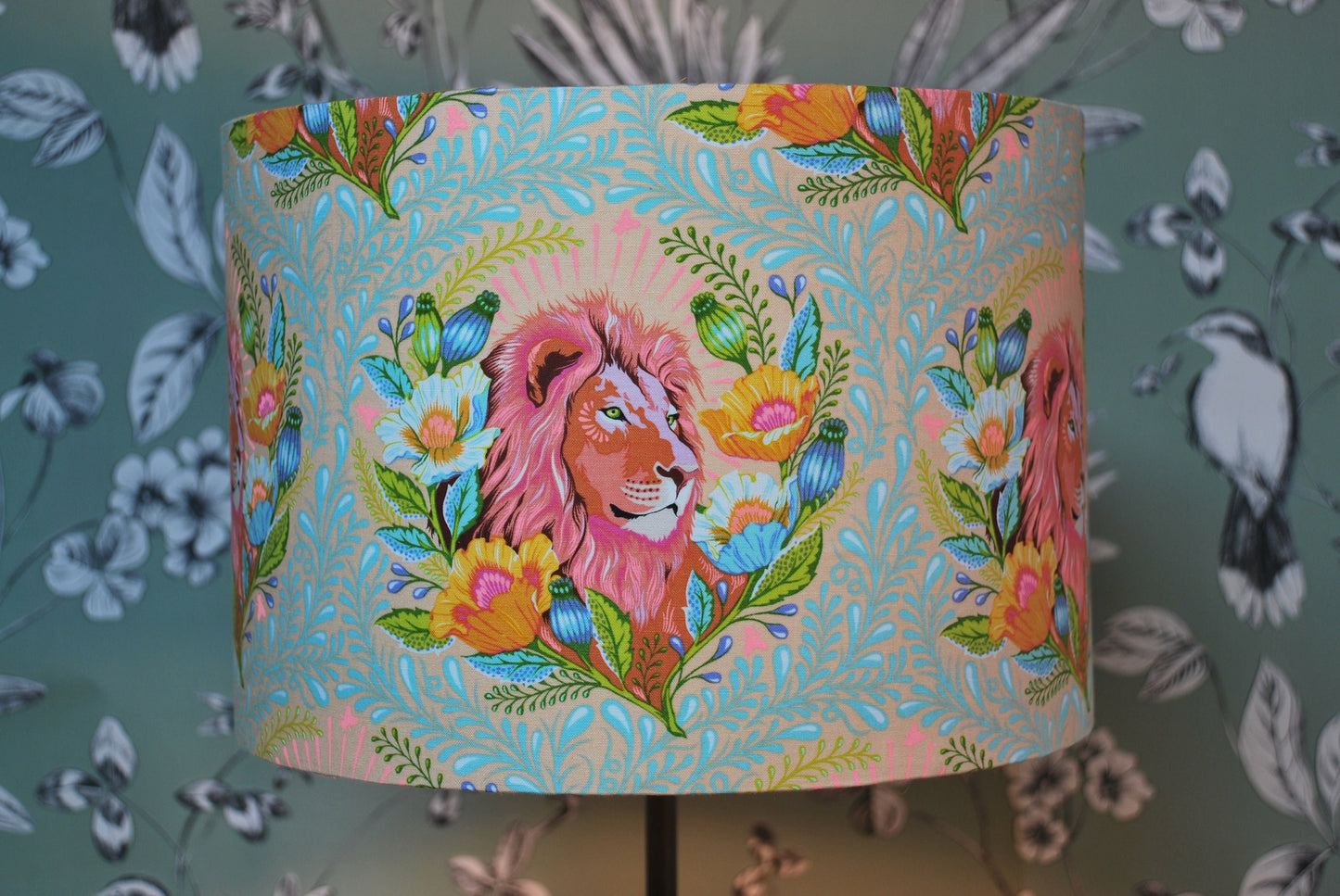 Handmade Whimsical Lion Lampshade