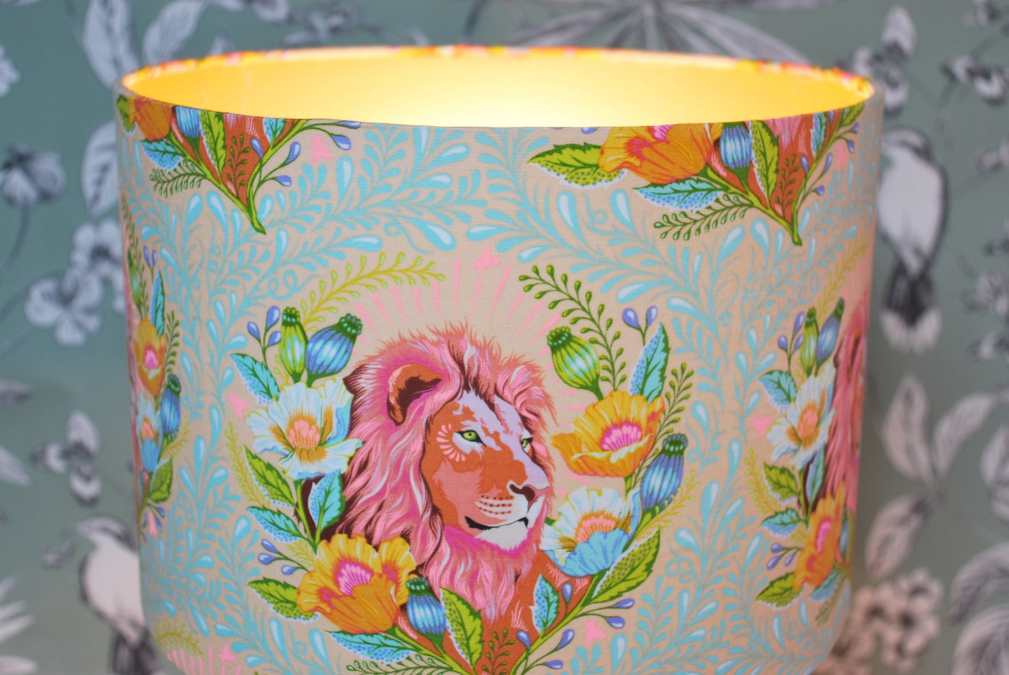 Handmade Whimsical Lion Lampshade