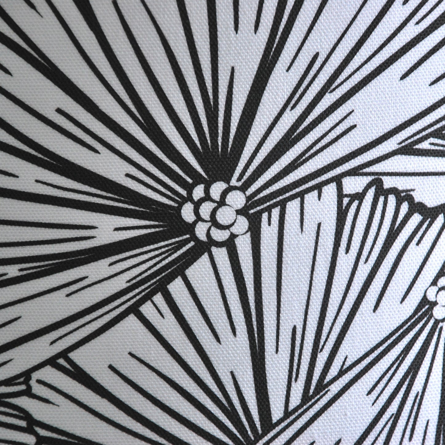 Handmade Black and White Floral Doodles Lampshade
